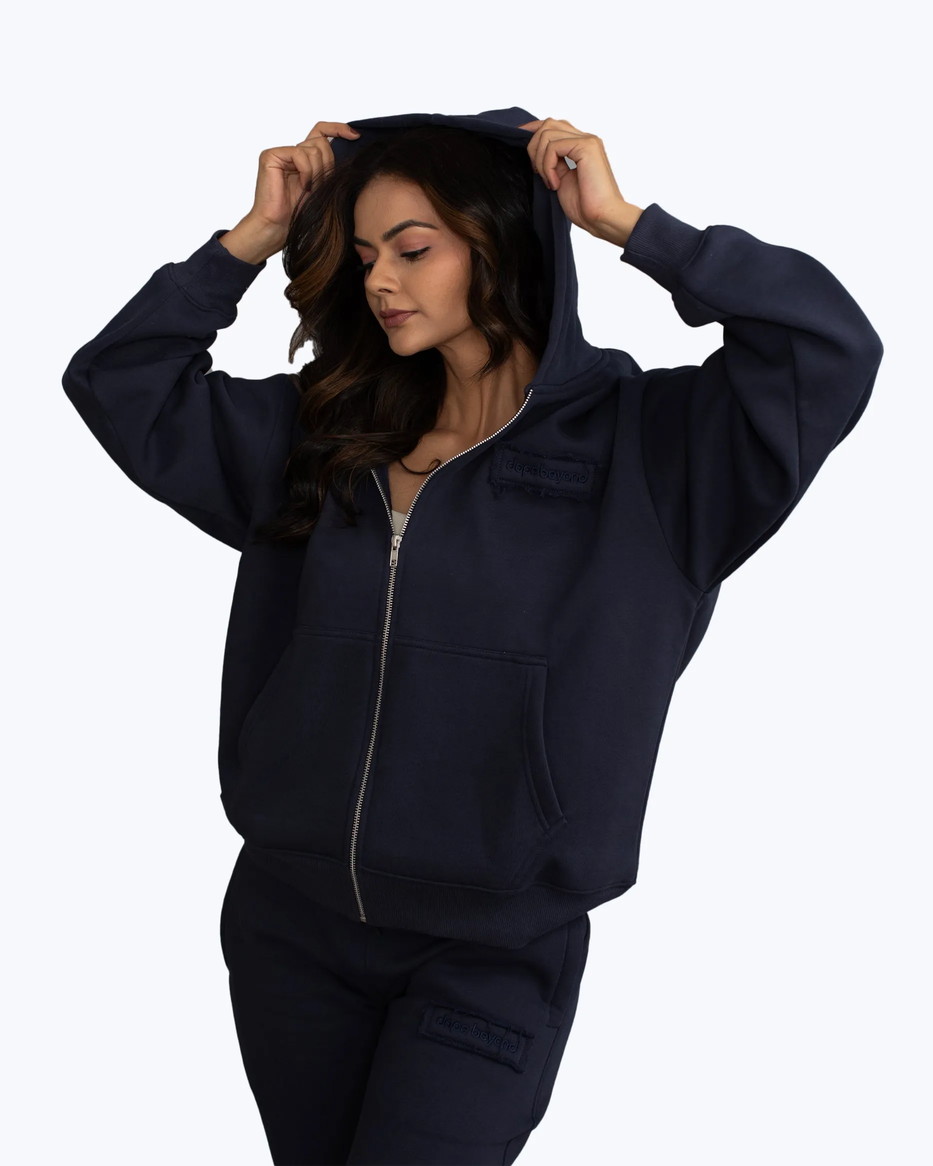 Signature Heavyweight Zip Hoodie – Ink Navy sold by Dope Beyond product image thumbnail 5