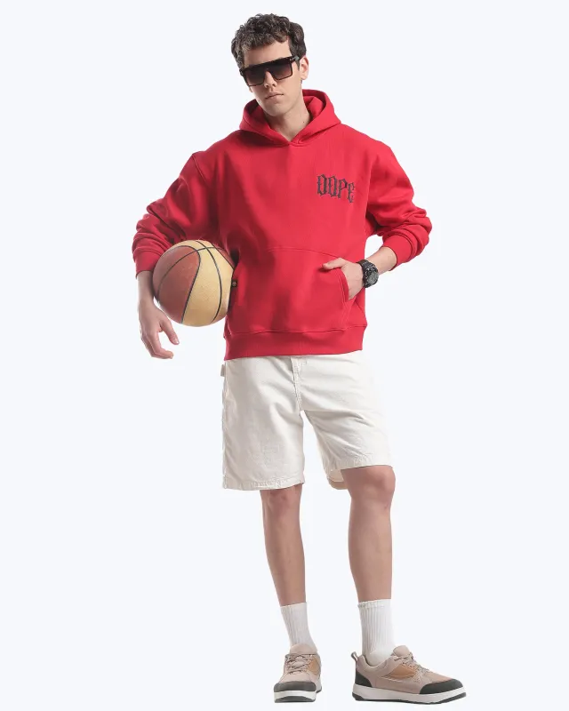 Signature 222 Heavyweight Hoodie – Red made by Dope Beyond
