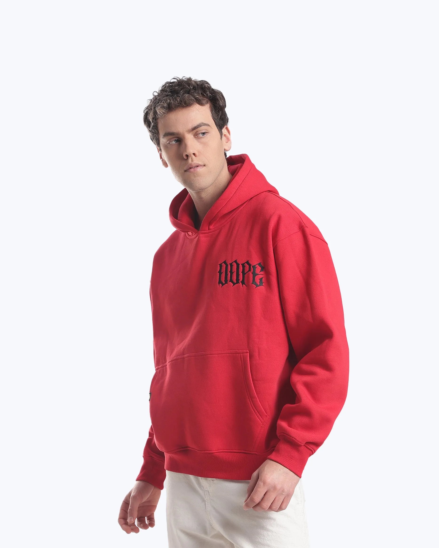 Signature 222 Heavyweight Hoodie – Red sold by Dope Beyond product image thumbnail 4