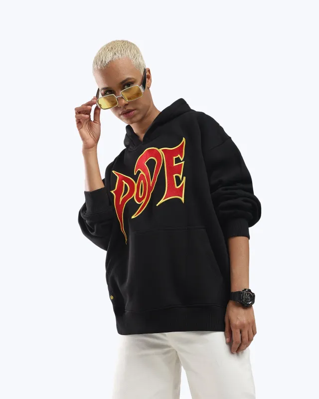 Signature 777 Lightning Graphic Heavyweight Hoodie – Black made by Dope Beyond