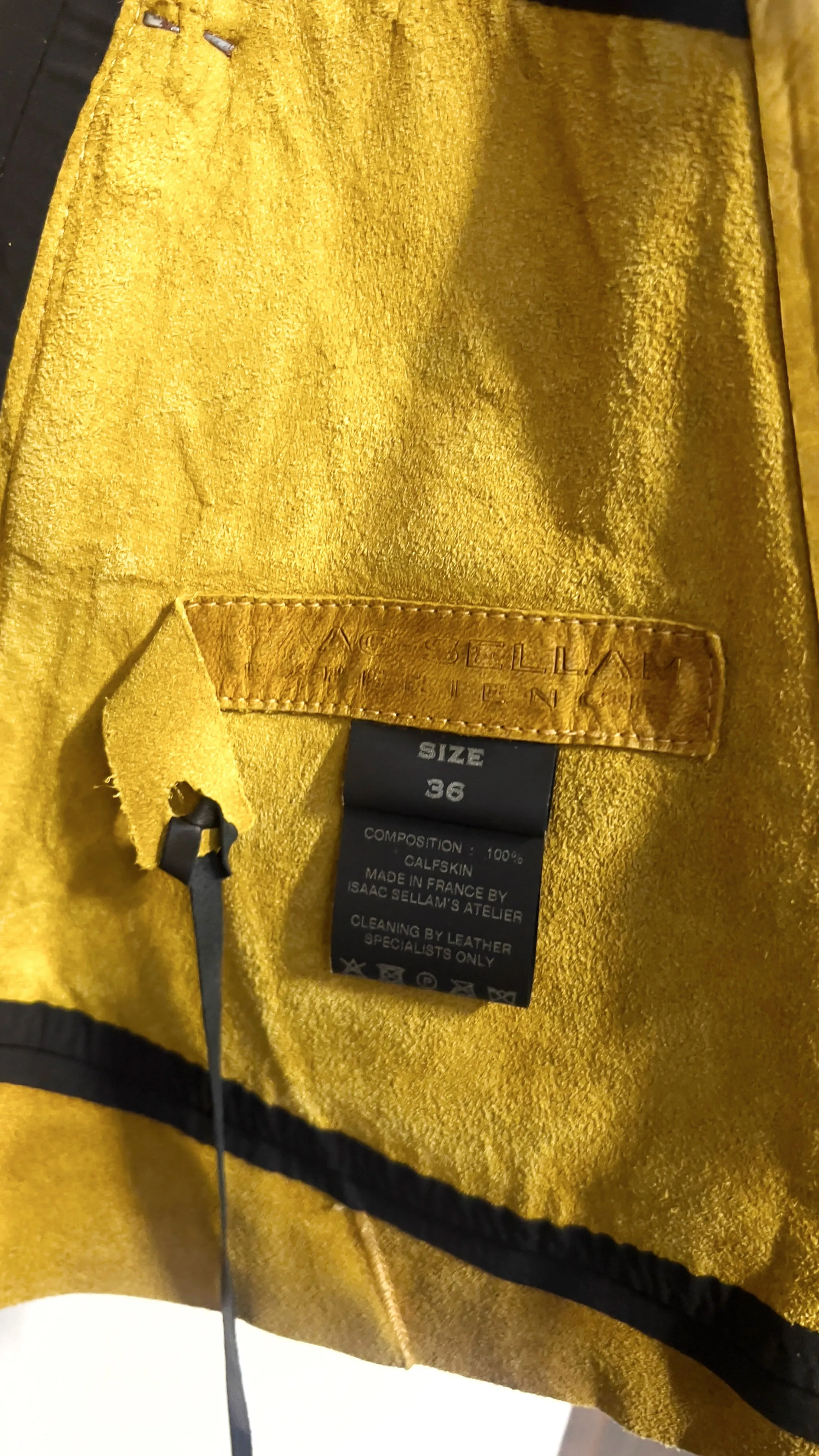 REACTIVE CALF YELLOW sold by Isaac Sellam product image thumbnail 4