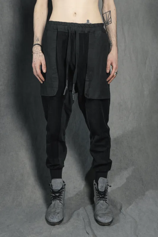 GUSSET PANTS SPONGE  NOIR sold by Isaac Sellam