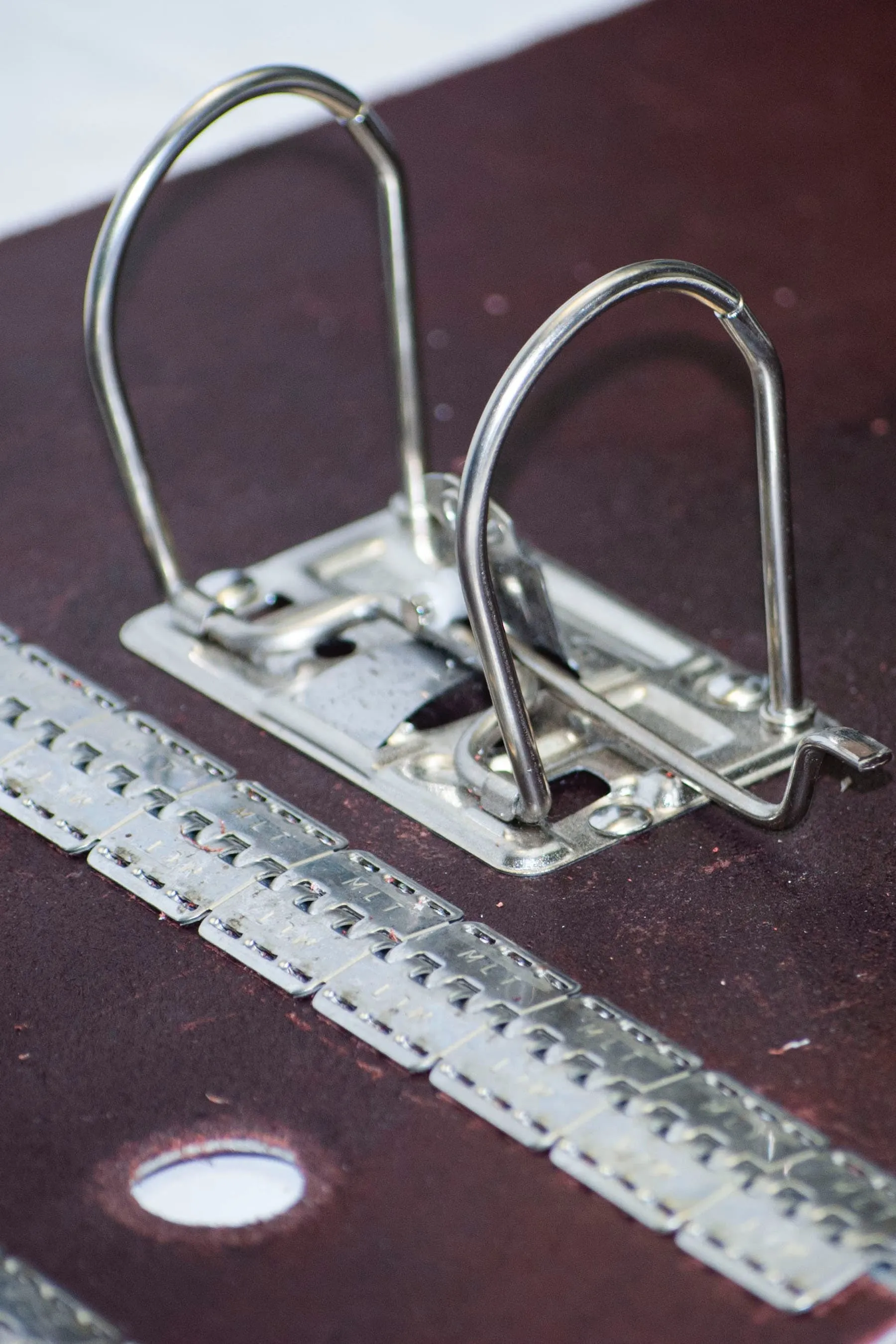 BORDEAUX LEATHER FILE FOLDER sold by Isaac Sellam product image thumbnail 4