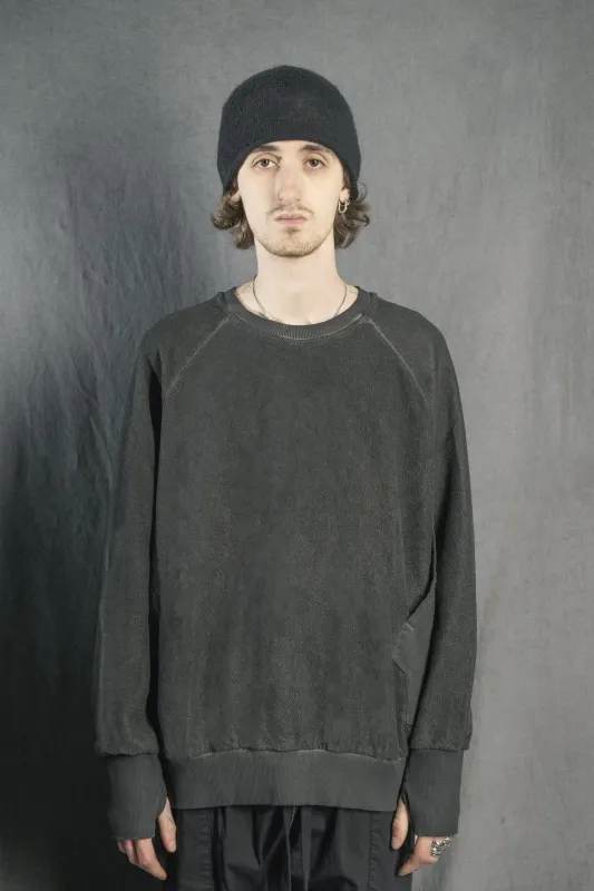 RAGLAN SWEAT SPONGE PLOMB sold by Isaac Sellam