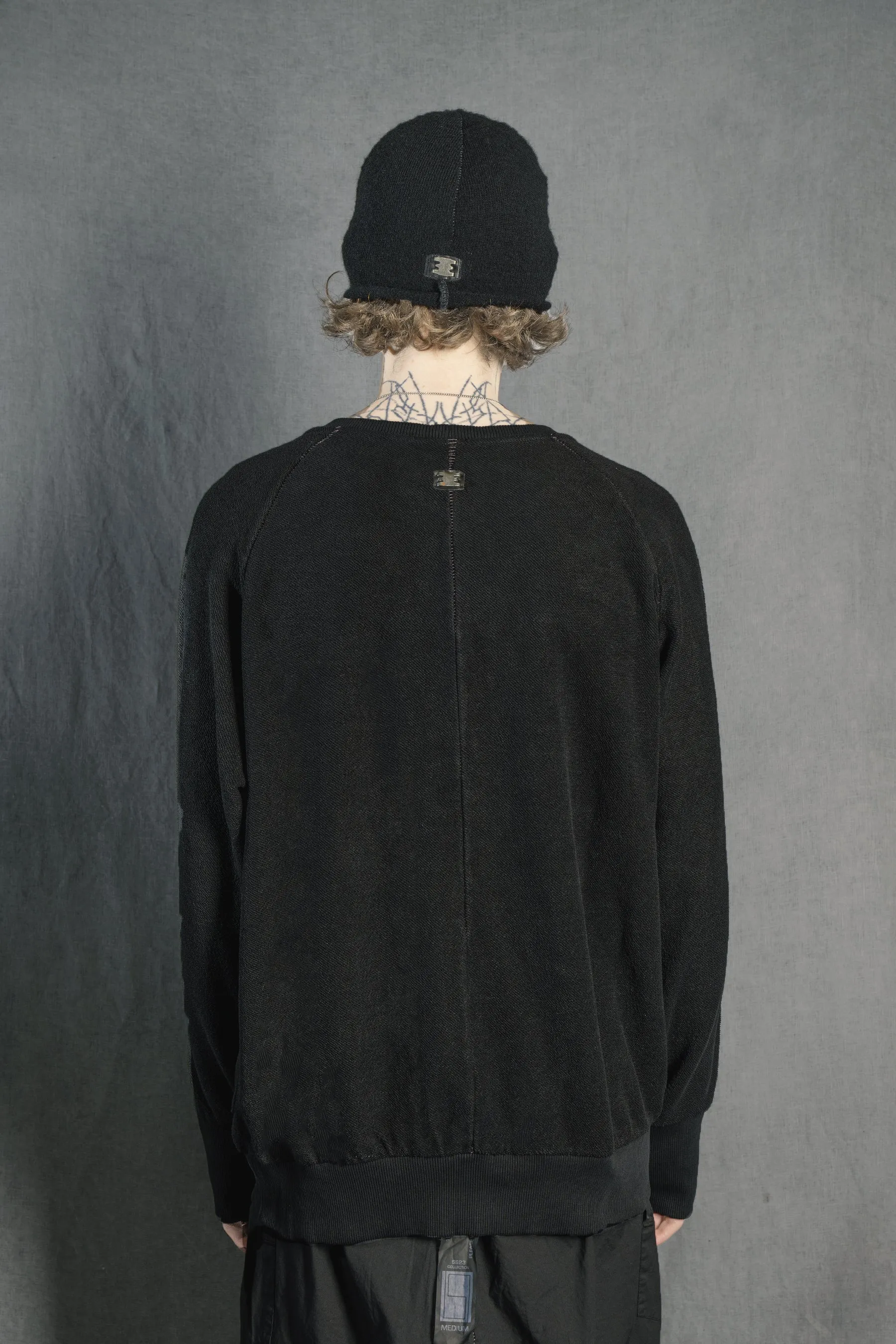 RAGLAN SWEAT SPONGE NOIR sold by Isaac Sellam product image thumbnail 3