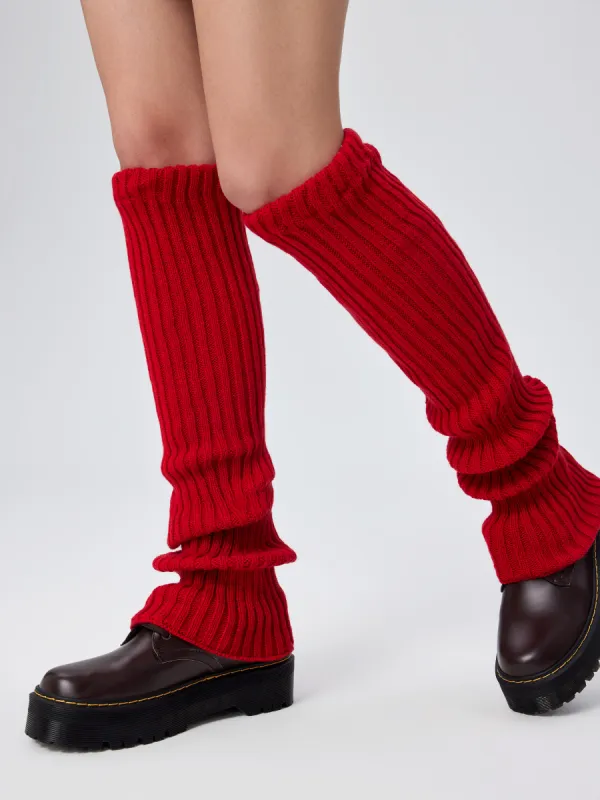 Knit Solid Leg Warmers sold by Cider
