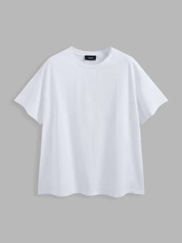 100% Cotton Solid Oversized Tee Curve & Plus sold by Cider
