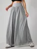 Solid Jersey High Waist Ruffle Wide Leg Trousers sold by Cider