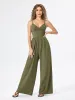V-neck Cami Wide Leg Jumpsuit sold by Cider