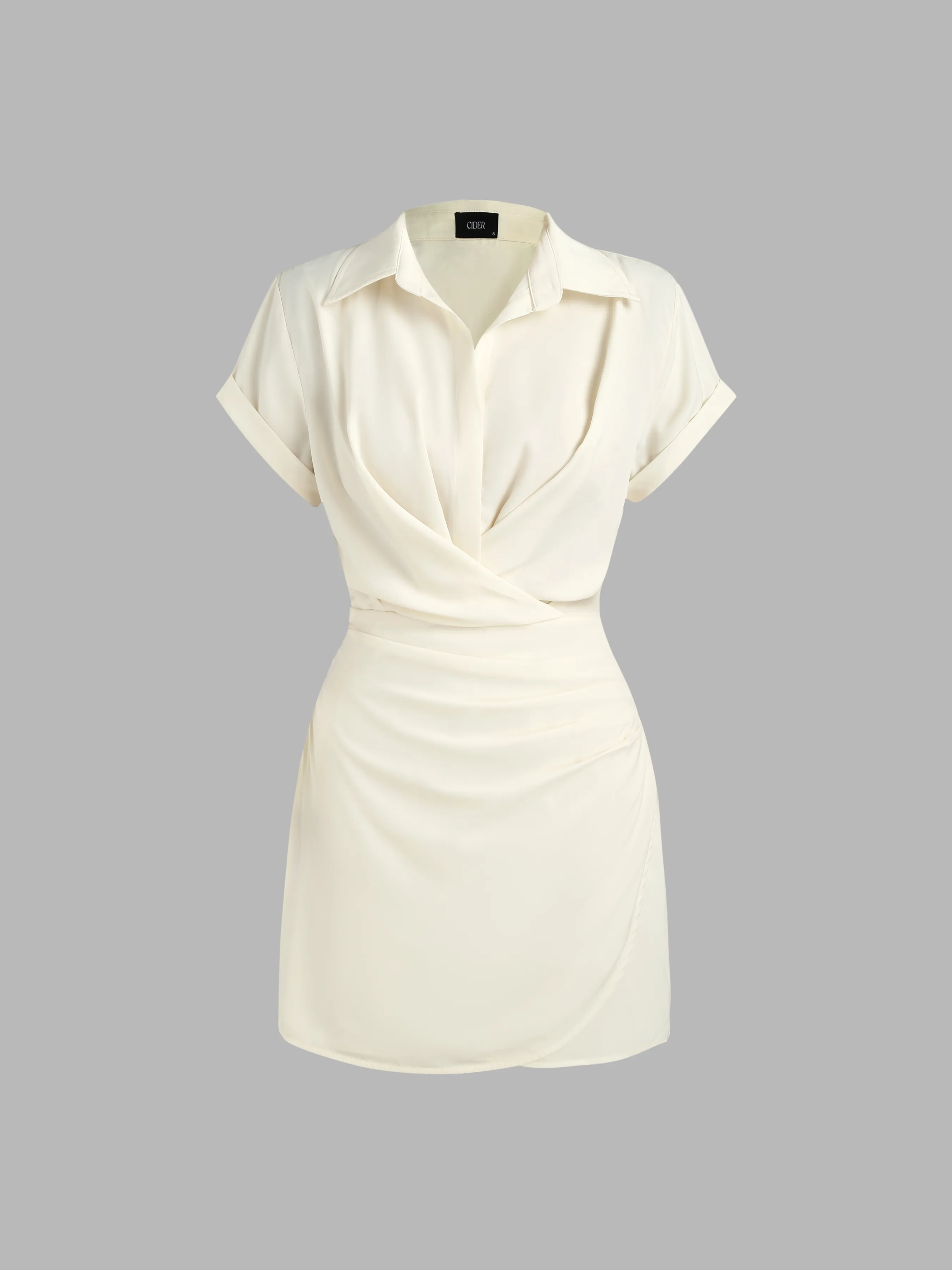 Collar Wrap Buckle Mini Dress | Parallel