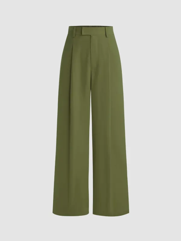 Woven Straight Leg Trousers sold by Cider