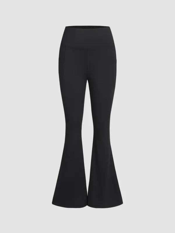 High Waist Solid Flared Leggings  sold by Cider