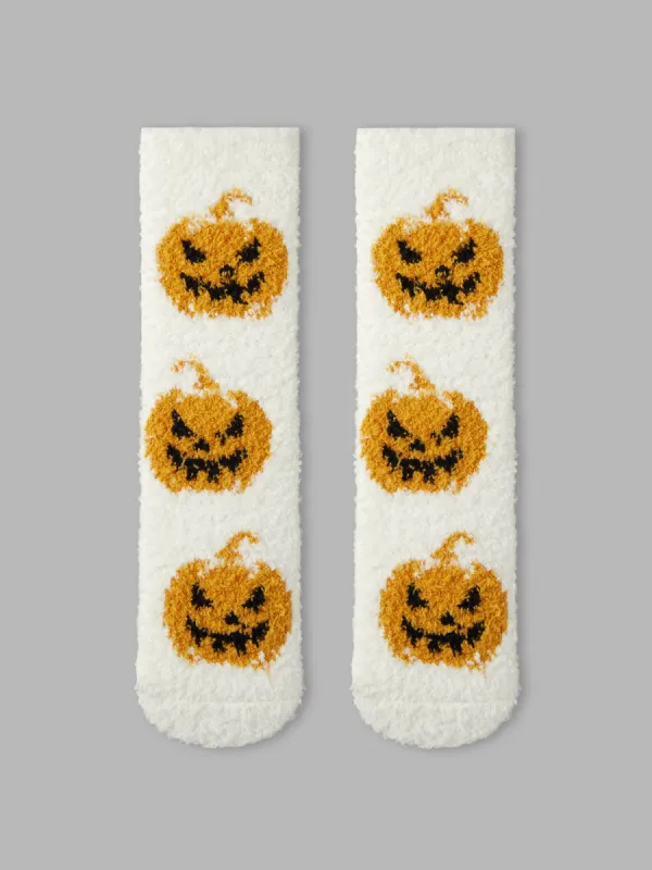 PUMPKIN FUZZY SOCKS sold by Cider