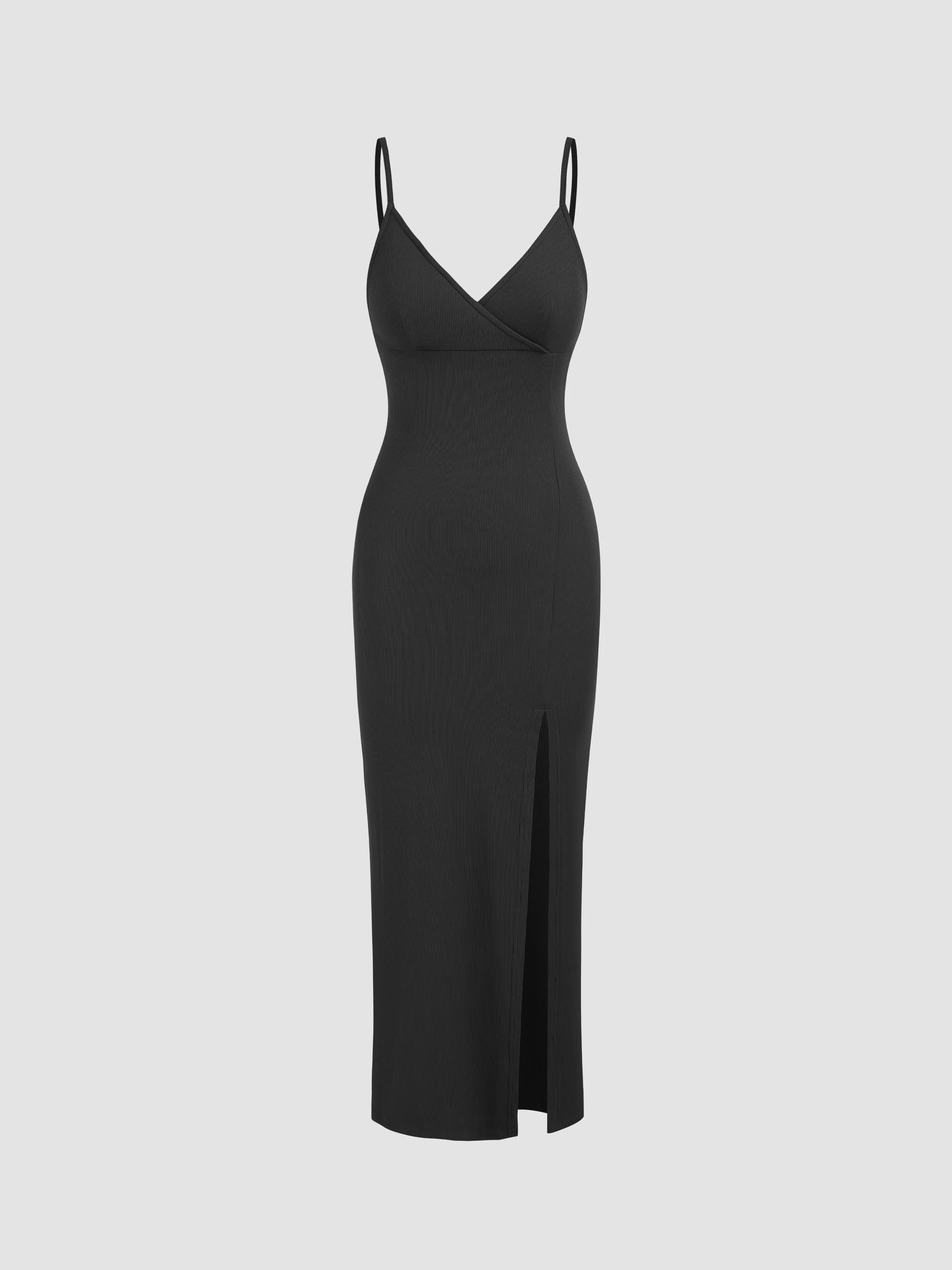 Split V-neck Maxi Dress sold by Cider