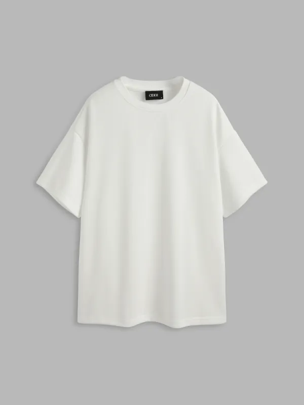 Round Neckline Solid Short Sleeve Sweatshirt sold by Cider