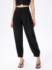 Solid High Waist Jogger Pants sold by Cider
