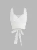 Cross Wrap Front Tie Back Tank Top sold by Cider