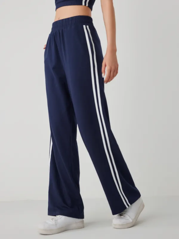 Elastic Waist Contrasting Trim Sweatpants sold by Cider