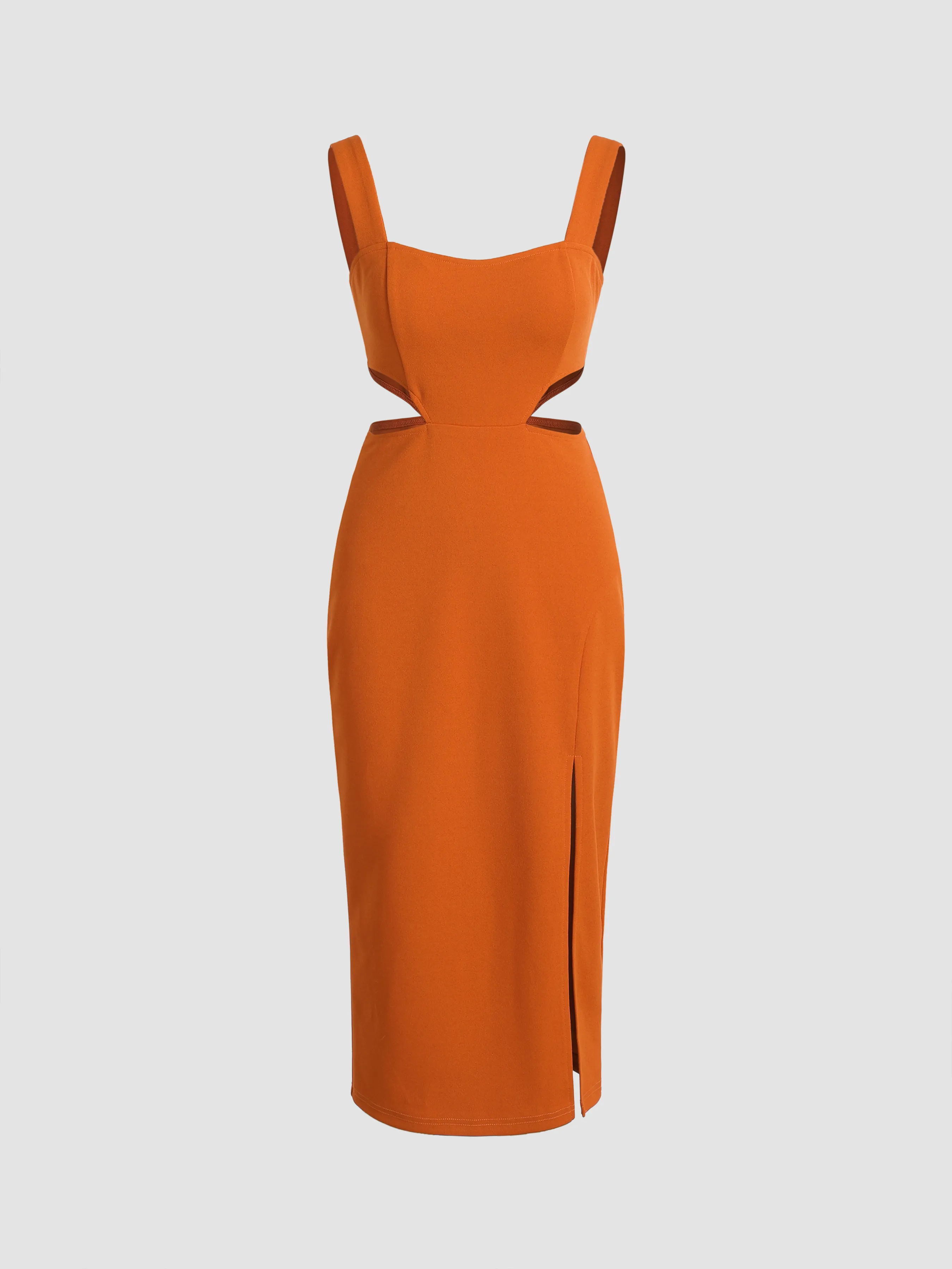Solid Cut Out Midi Dress sold by Cider