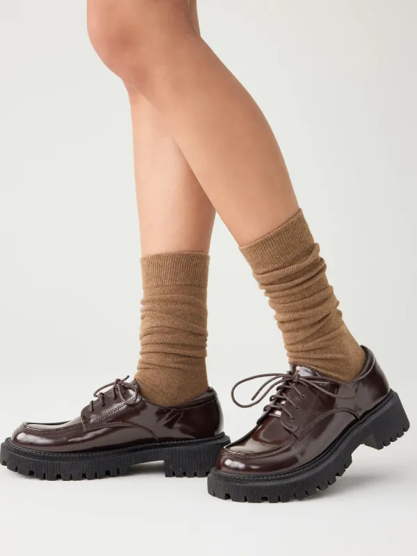 Platform Polished Loafers sold by Cider