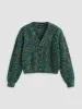 Colorful V-neck Knit Cardigan sold by Cider