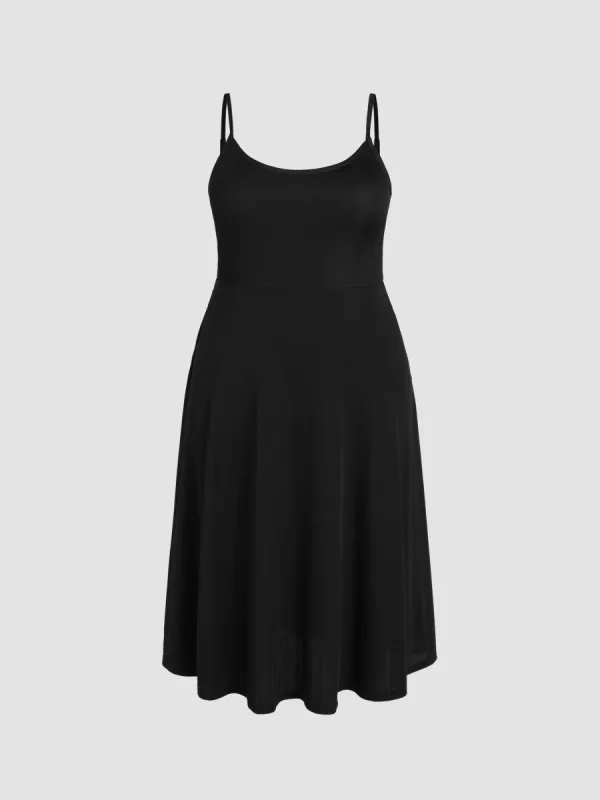Solid Cami Maxi Dress Curve & Plus sold by Cider