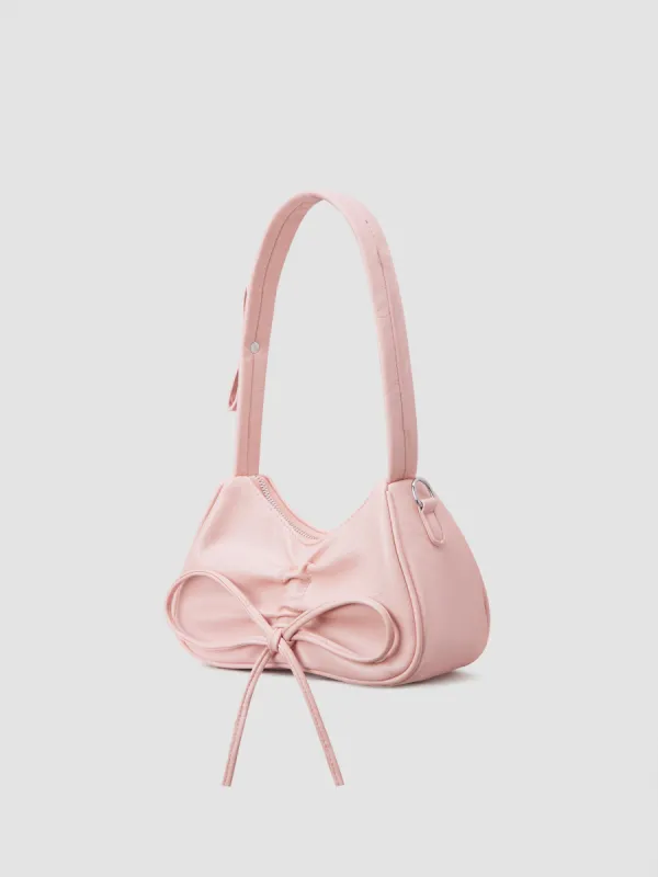 BOWKNOT FAUX LEATHER SHOULDER BAG sold by Cider