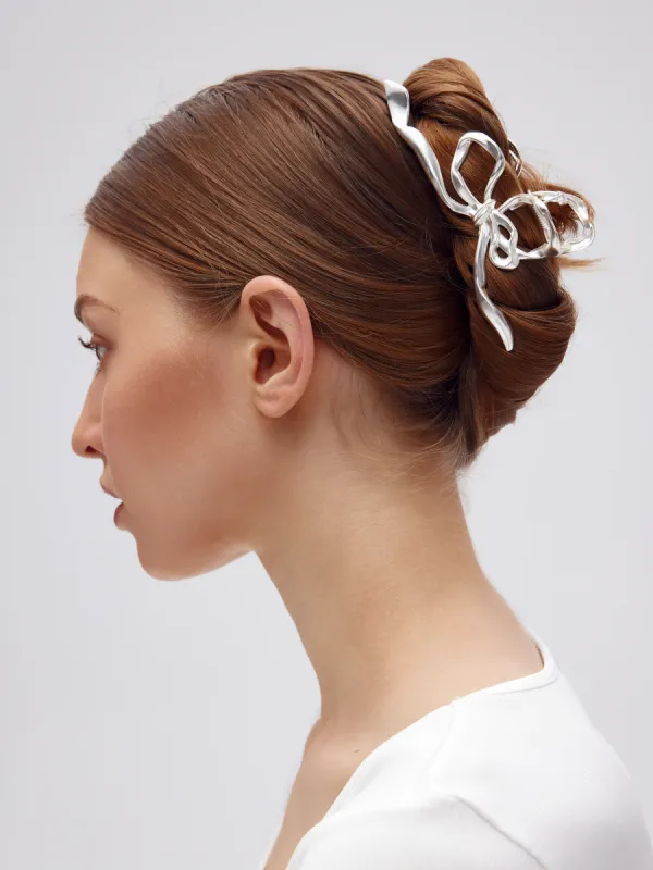 Irregular Metalic Bowknot Hair Claw made by Cider