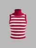 Knit Turtleneck Striped Tank Top sold by Cider