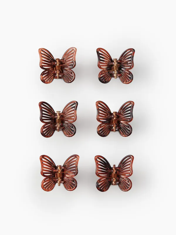 6PCS BUTTERFLY HAIR CLAWS made by Cider
