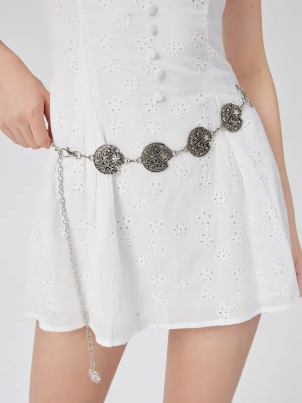 MOON & STAR ENGRAVED WAIST BELT sold by Cider