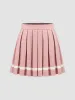 Knit Mid Rise Pleated Mini Skirt sold by Cider