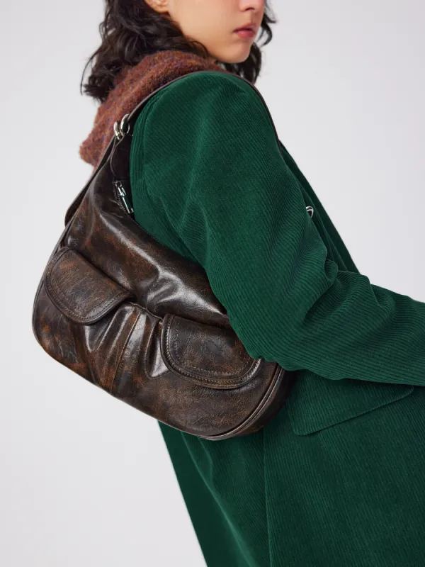 Faux Leather Pocket Shoulder Bag sold by Cider