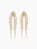 RHINESTONE DECOR TASSEL DROP EARRINGS sold by Cider