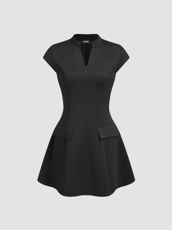 Sweetheart Solid Ruffle Mini Dress sold by Cider