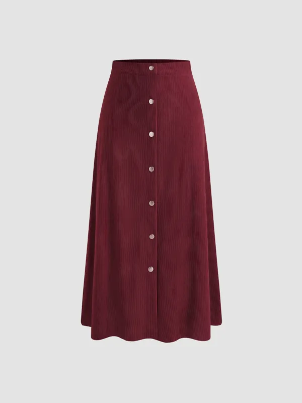 【BAON】Holden corduroy dot flare skirt Kenzie 90'S Corduroy Skirt | Parallel