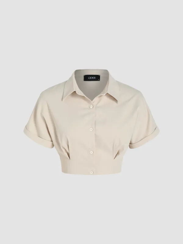 Collar Button Down Blouse sold by Cider