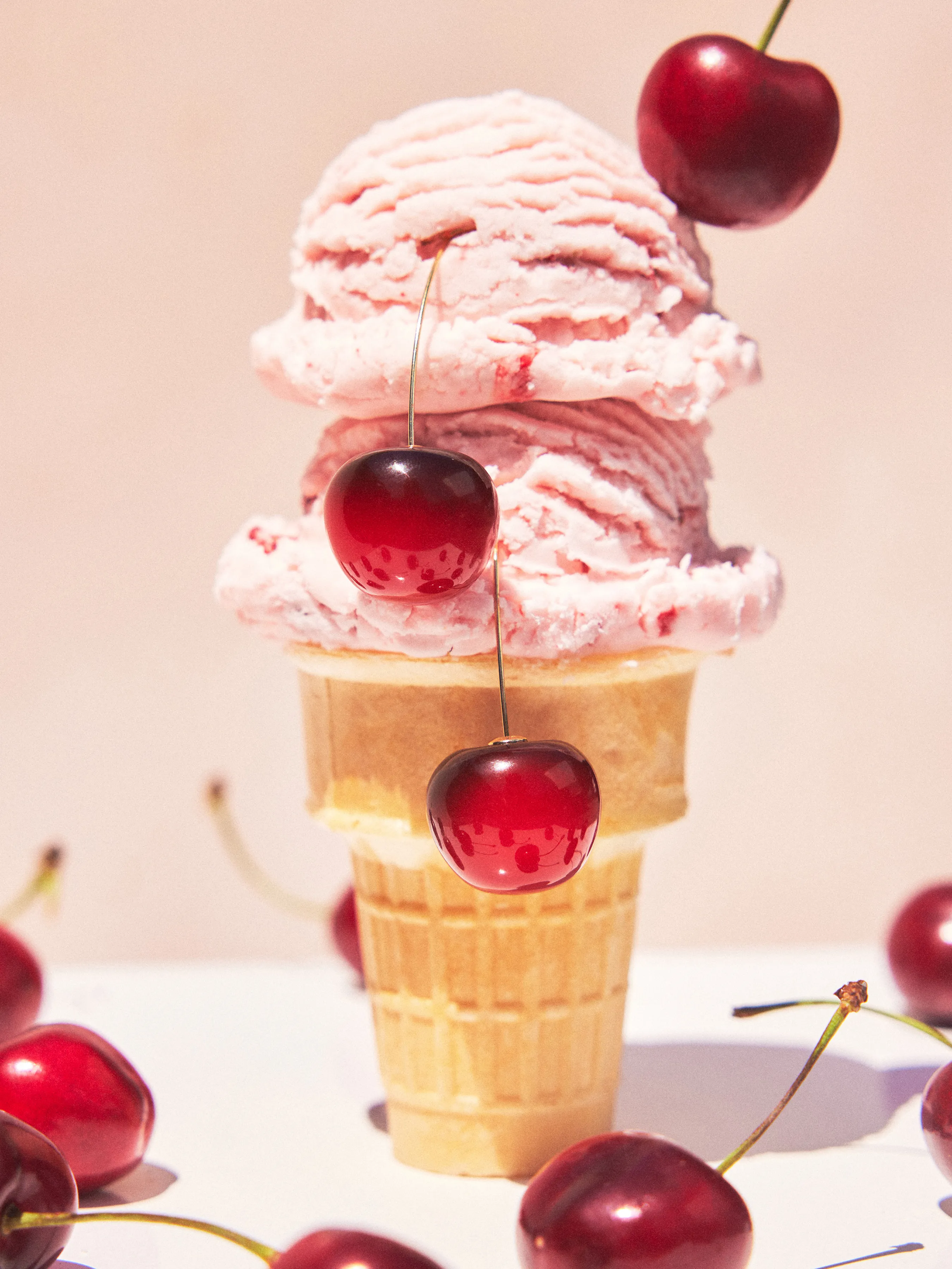 Cute Cherry Drop Earrings sold by Cider