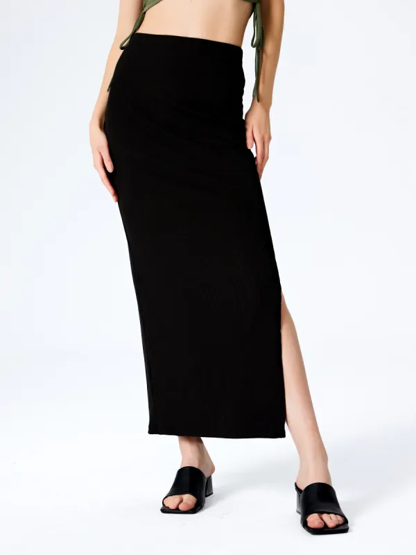 Mermaid Split Maxi Skirt sold by Cider