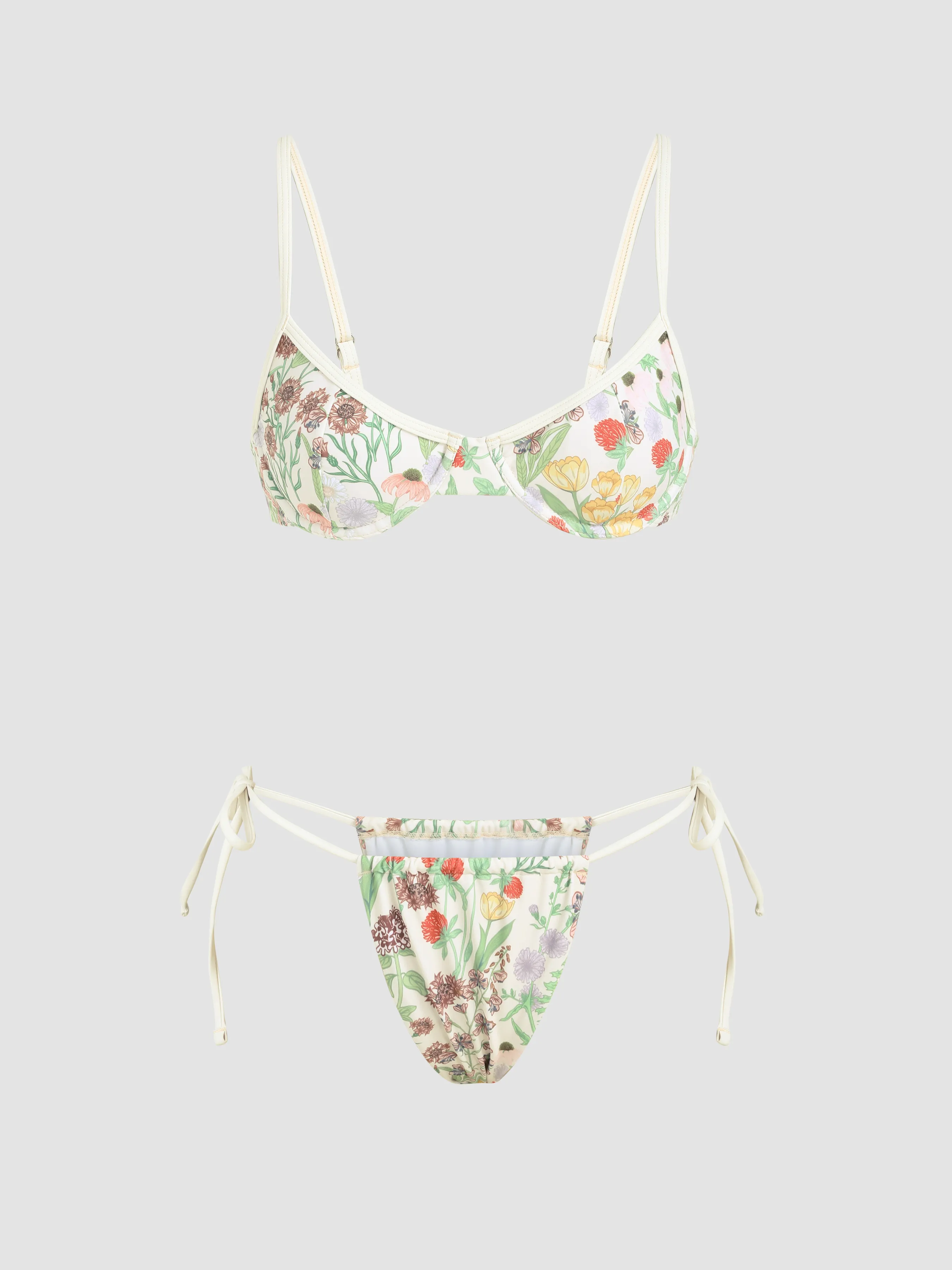Floral Underwire Bikini Swimsuit sold by Cider
