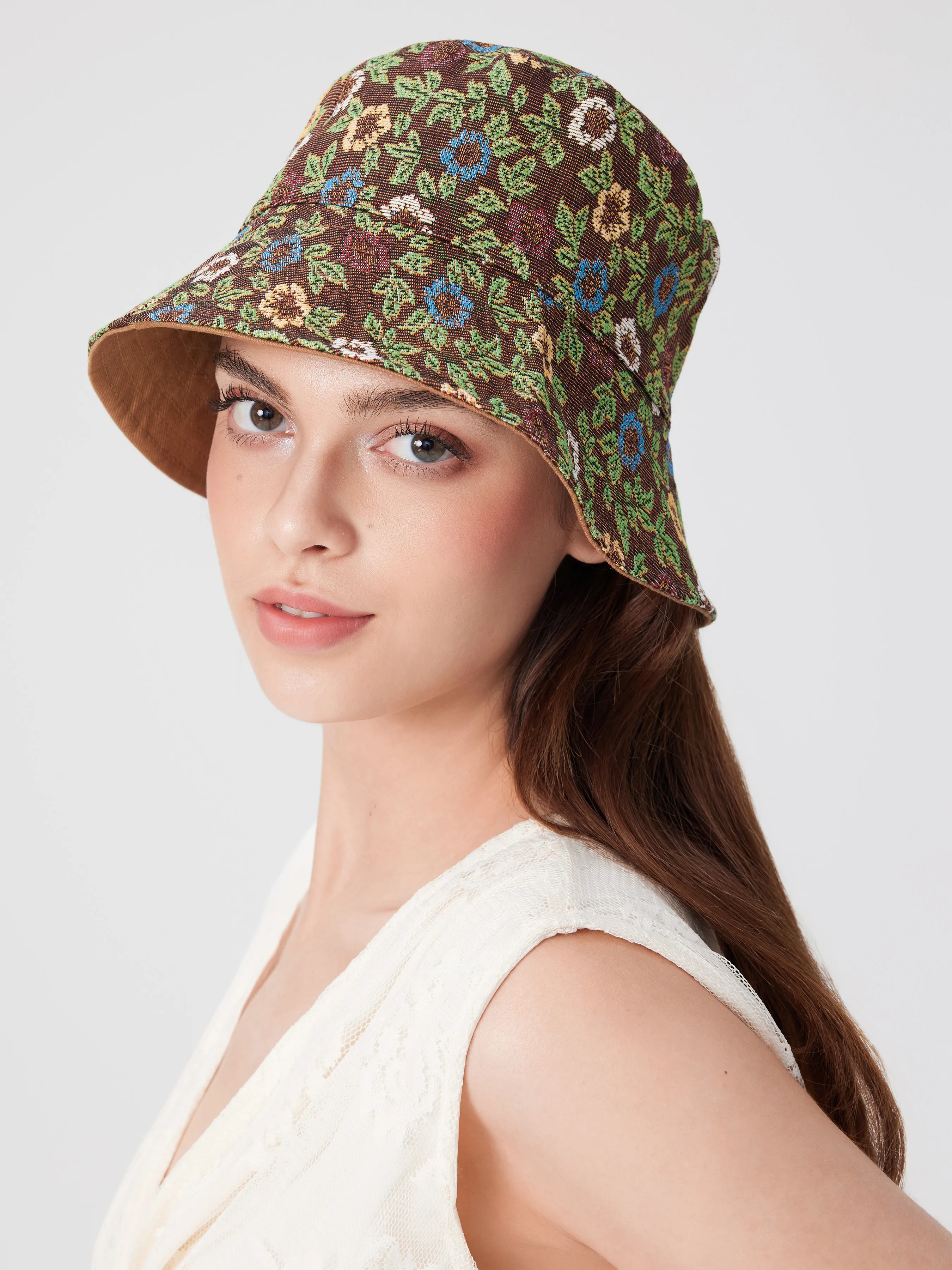 FLORAL BUCKET HAT sold by Cider