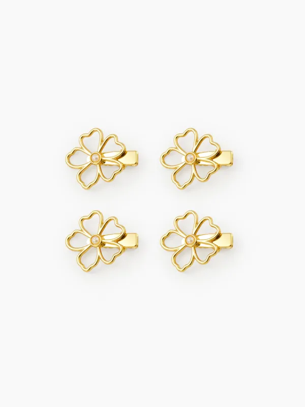4PCS FLORAL HAIR CLIPS SET sold by Cider