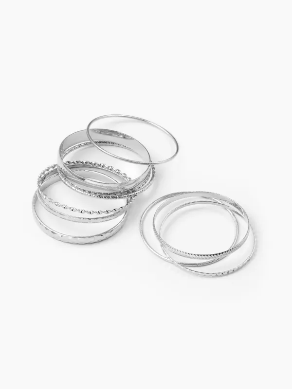 9PCS TEXTURED CUFF BRACELETS made by Cider