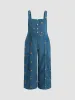 Corduroy Floral Pinafore Pocket Jumpsuit Curve & Plus sold by Cider