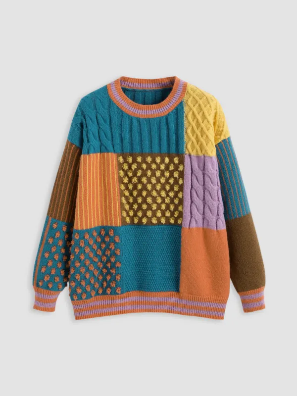 Grandma's Quilt Patchwork Sweater  sold by Cider