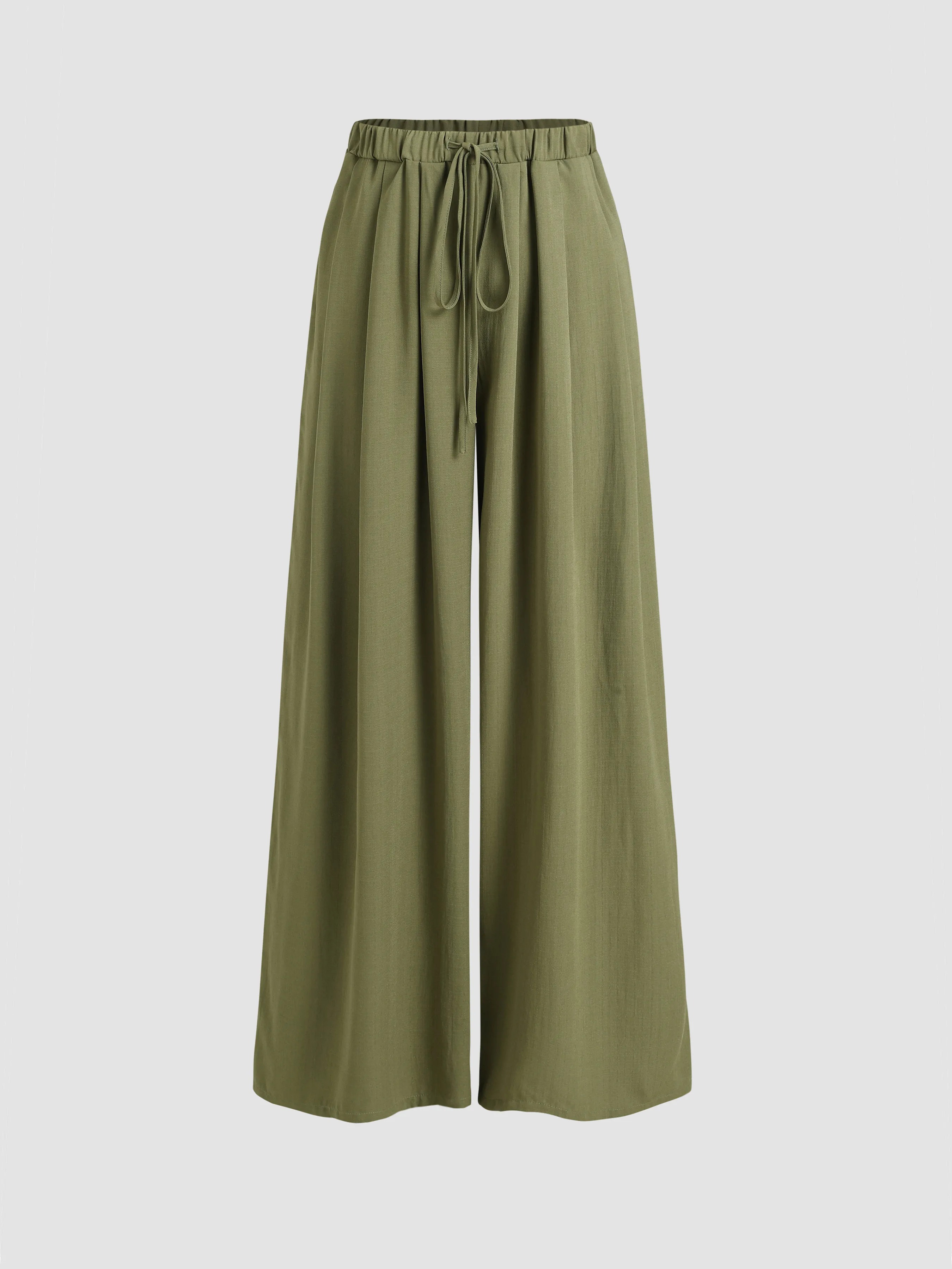 Elastic Waist Wide Leg Trousers sold by Cider