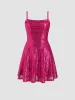Sequin Square Neck Mini Dress sold by Cider
