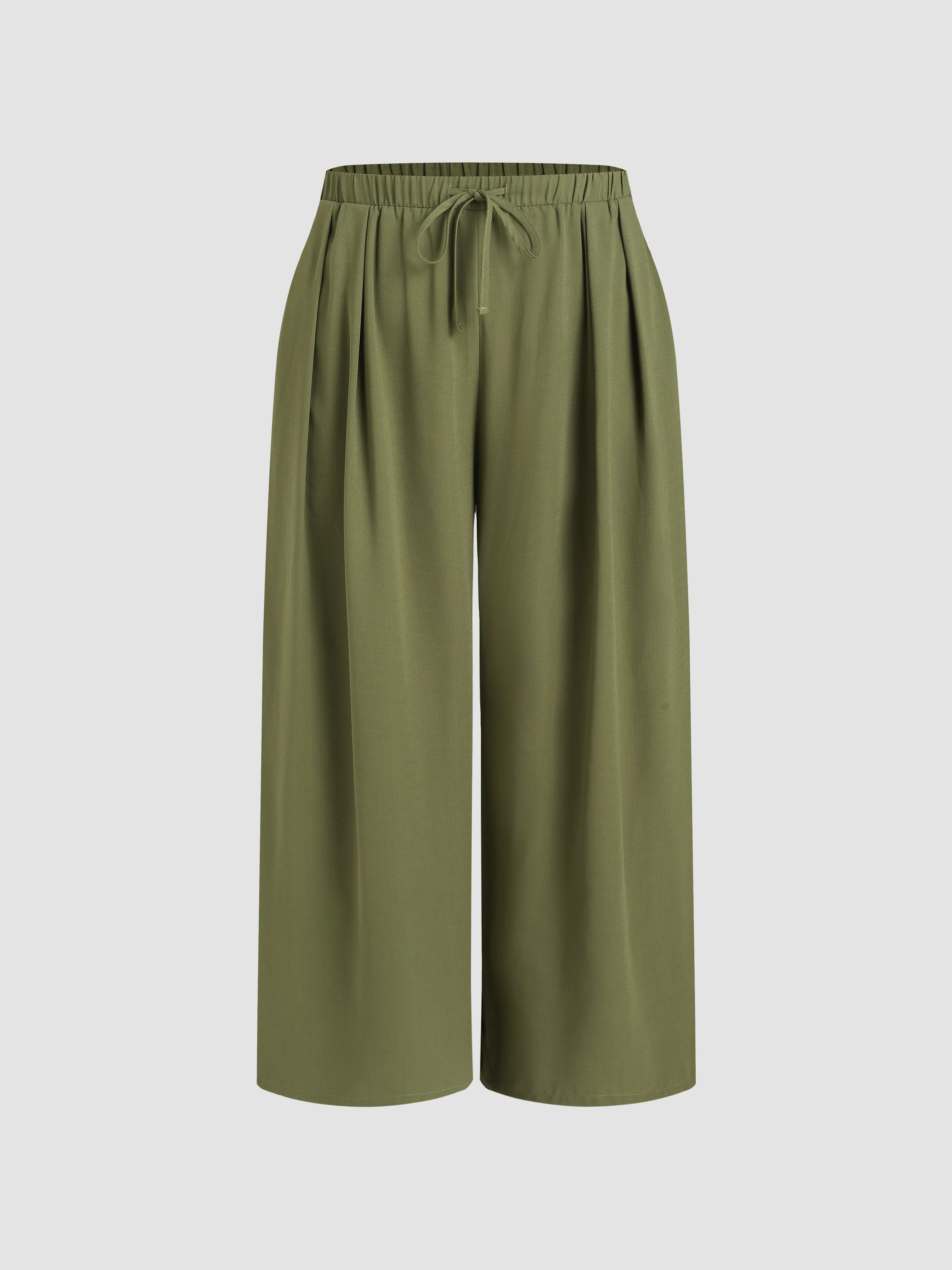 Elastic Waist Wide Leg Trousers Curve & Plus sold by Cider