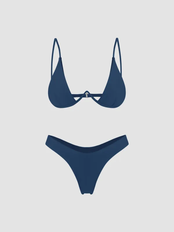 Sea Underwire Bikini Set sold by Cider