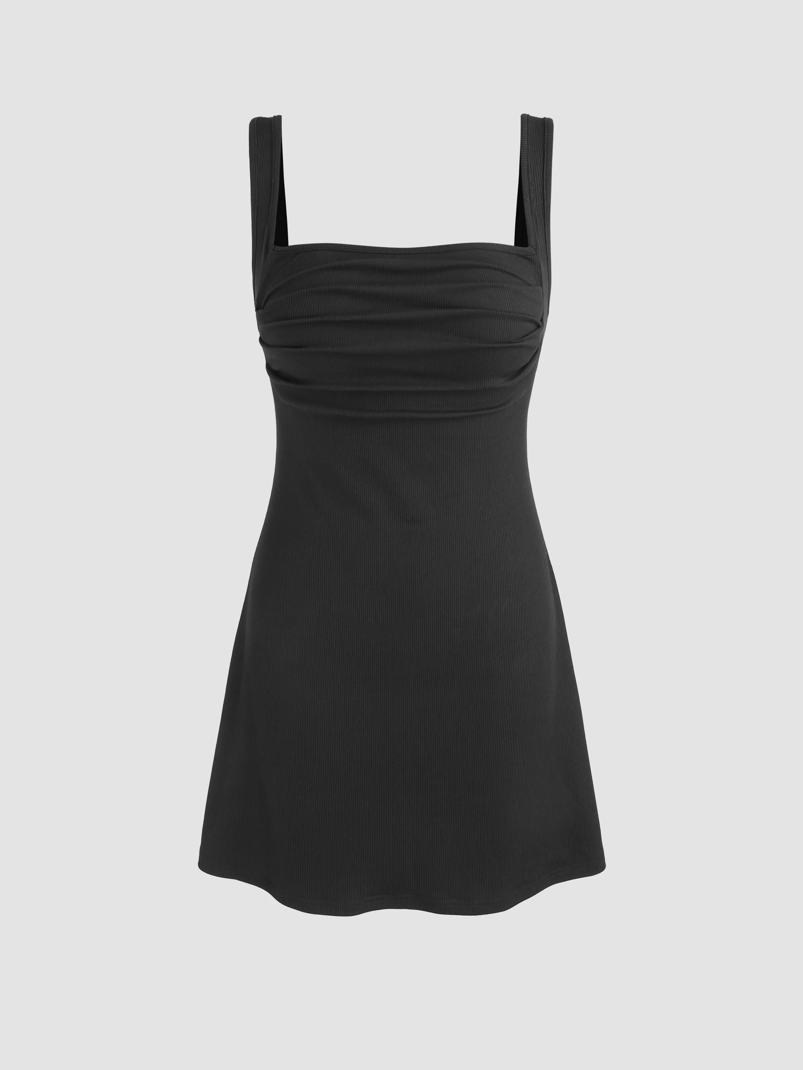 Ruched Square Neck Mini Dress sold by Cider
